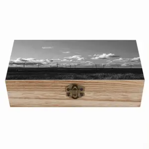 Far North Wind Turbine Wooden Storage Box