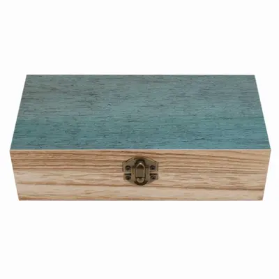 Hazy Shades Of Blue Wooden Storage Box