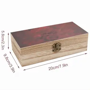 African Red Wooden Storage Box