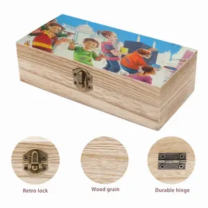 Painting The Dream World Wooden Storage Box