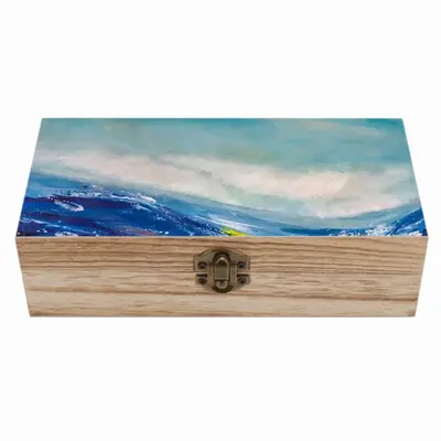 Dancing Waves Wooden Storage Box