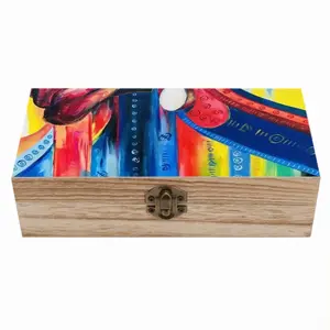 African Drummer Wooden Storage Box