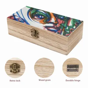 Closed Circle Wooden Storage Box