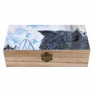 Wolf - Animals Wild Collage Design Decor Ideas Interior Wooden Storage Box