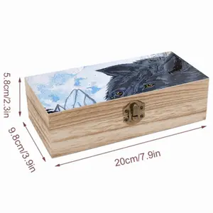 Wolf - Animals Wild Collage Design Decor Ideas Interior Wooden Storage Box