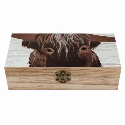 Bull - Red Bull Taurus Animals Buffalo Wild Wooden Storage Box