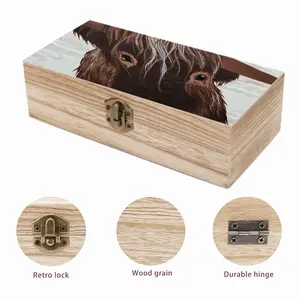 Bull - Red Bull Taurus Animals Buffalo Wild Wooden Storage Box