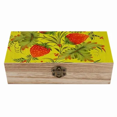 Raspberry Wooden Storage Box