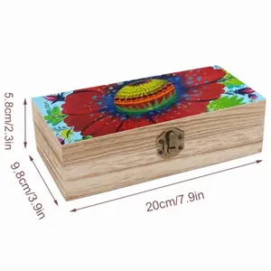 Flower Planet Wooden Storage Box