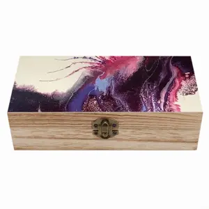 Purple Horse Wooden Storage Box