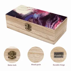 Purple Horse Wooden Storage Box