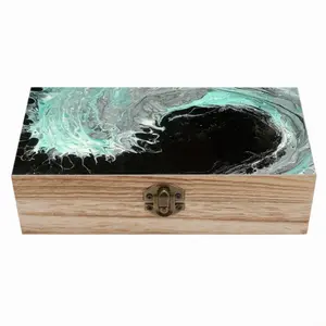 Midnight Wave Wooden Storage Box