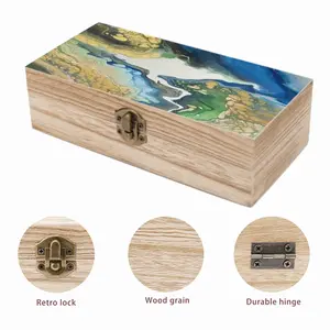 Planet Earth Wooden Storage Box