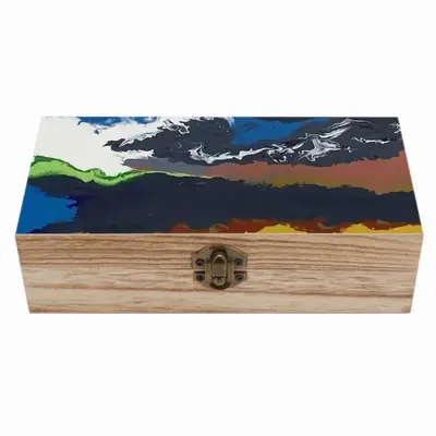 California Burning Wooden Storage Box