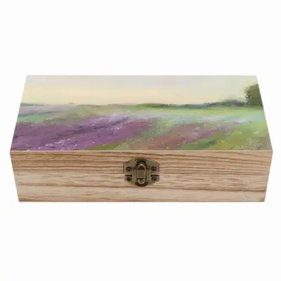 Lavender Field Wooden Storage Box