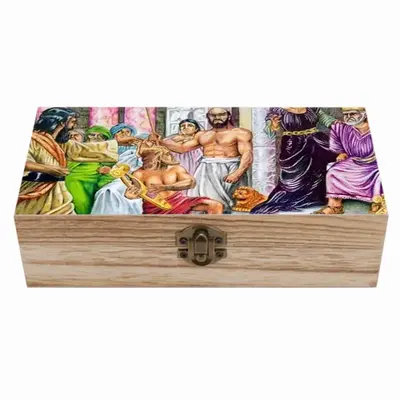 Jezebel And Ahab Wooden Storage Box