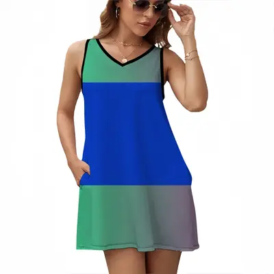 Tri Again A Sleeveless Frock With Pocket