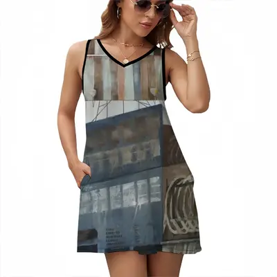 Rooftop Hierarchy Sleeveless Frock With Pocket