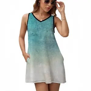 Blue Moon Sleeveless Frock With Pocket