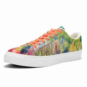 Men Swallows With Men Birds Low Top Canvas Shoes