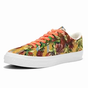 Men Pomegranates Low Top Canvas Shoes