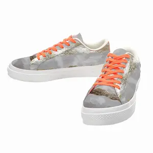 Men Gold Waves Low Top Canvas Shoes