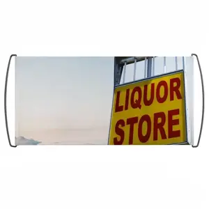 Liquor Store Hand Waving Flag