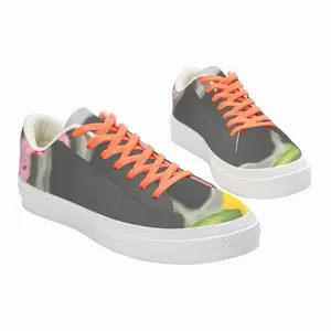 Men Floral Night Low Top Canvas Shoes