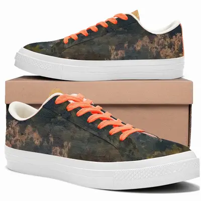 Men Golden Sunset Low Top Canvas Shoes