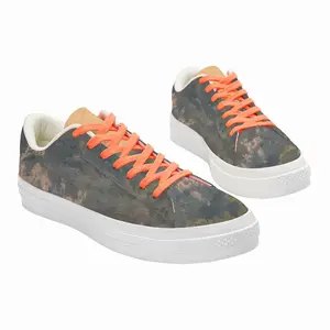 Men Golden Sunset Low Top Canvas Shoes