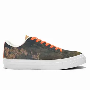 Men Golden Sunset Low Top Canvas Shoes