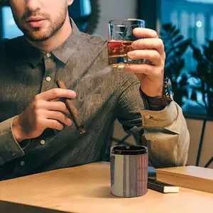 A Crowd Began To Form Leather Ashtray