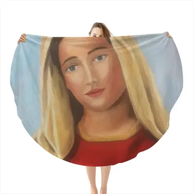 Maria Flannel Blanket (Round)