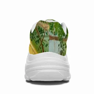 Men Backyard Garden With Yellow House Chunky Sneakers