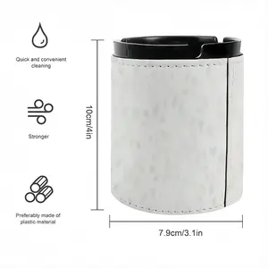 Bloomers White Leather Ashtray