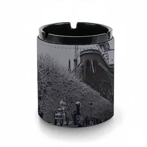 Notre Dame Of Paris From Rue Du Cloitre Leather Ashtray