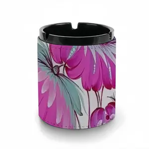 Peony Blossom Leather Ashtray