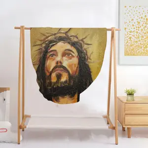 King Of Kings Flannel Blanket (Round)