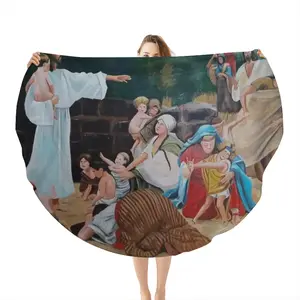 Culture Of Life Flannel Blanket (Round)