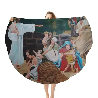 Culture Of Life Flannel Blanket (Round)