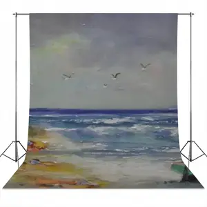 Resting On The Beach Photography Cloth