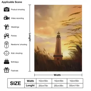 The Shine Of Lighthouse Outside Photography Cloth