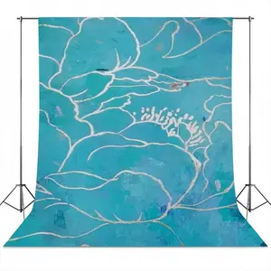 Turquoise Peony Photography Cloth