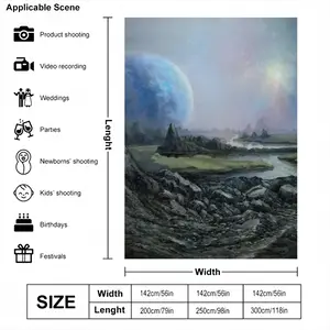 Outer Space Landscape Photography Cloth