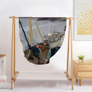 Wharf Flannel Blanket (Round)