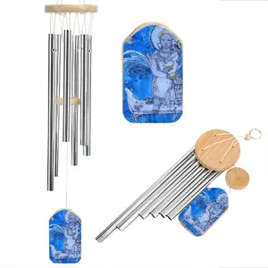 Drawing Ink - Blue Diva Wind Chime