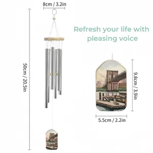 Brooklyn Bridge In Oil Wind Chime