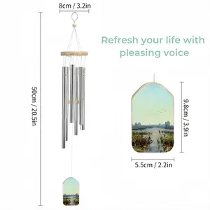 Sunrise Lake With Reeds Wind Chime