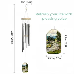 Scenic Mountain River Wind Chime