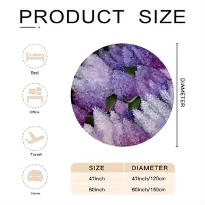 Aroma Of Lilac Flannel Blanket (Round)